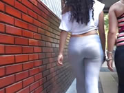 Sexy And Beautiful Buttocks Gray Licra